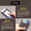 Blue Cynthia Commuter Pass Case, Genuine Leather, Men's, Bifold, Thin,