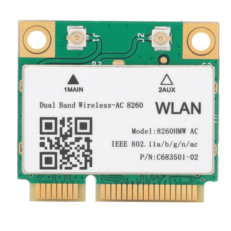Wireless Network Card Gigabit DualBand 2.4G/5G Bluetooth4.1 Mini PCIE 802.11ac