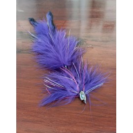 Unbranded  10"  Weedless Weighted Fly Articulated Pike Fly Peacock Bass Fly Muskie Flies