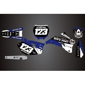 Attack Graphics Custom Fury Complete Bike Graphics Kit for Yamaha YZ250F 2006