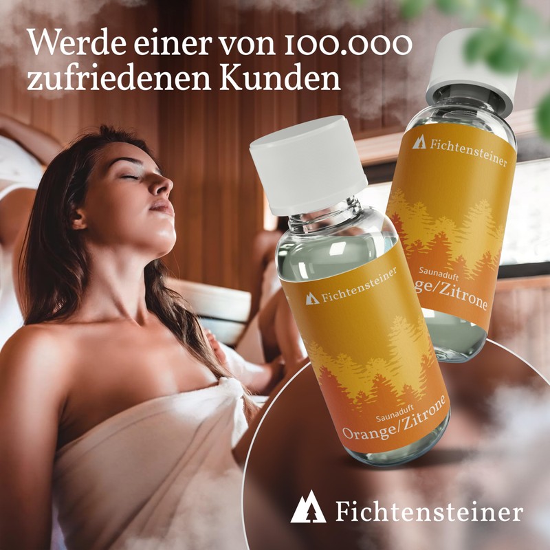 Fichtensteiner Sauna Infusion Orange/Lemon, 100 ml, Sauna Infusion, Very Economical,