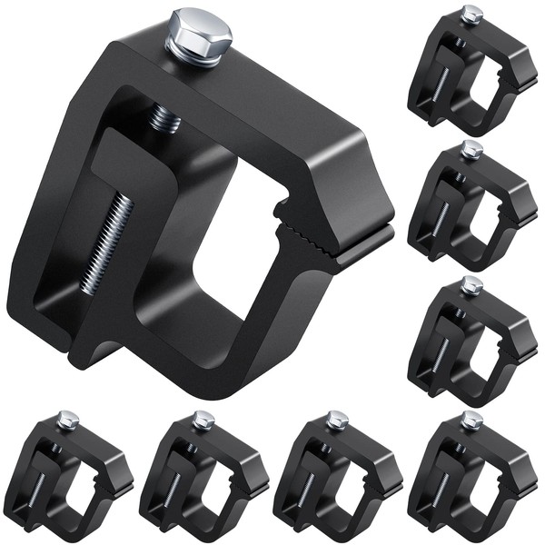 8 Pieces Camper Shell Clamps Truck Topper Clamps Truck Camper Covers Mounting Clamps Truck Caps Ladder Rack Clamps Camper Top Cover Truck Shell Clamps Compatible with Most Car Truck Camper Accessories