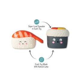 Fringe Studio "SOYMATES, Set of 2, Latex Dog Toy Sets, Pet Shop Collection (368019)