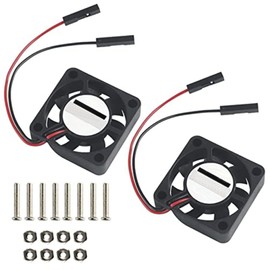 MakerHawk 2pcs Raspberry Pi DC Brushless Cooling Fan Heatsink Cooler Radiator Connector Separating One-to-Two Interface 3.3V 5V for Raspberry Pi 2/Pi 3/3B+ and Pi Zero/Zero W or Other Robot Project