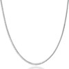 Silvadi Sterling Silver Necklace Round Snake Chains for Men -