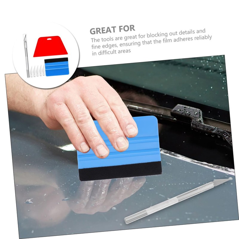 CAXUSD 8-Piece Car Wrap Kit Automotive Window Tinting Tool Set