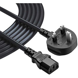 Lilmacc UK Mains Power Lead Cable Cord For Marshall Fender AMP Amplifier Guitar (COMES WITH REUSABLE CABLE TIES!)