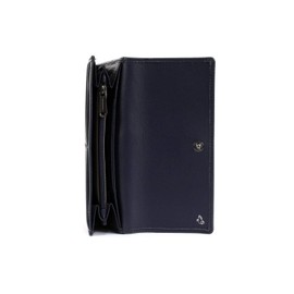 MANDARINA DUCK Mellow Leather Wallet with Flap L Dress Blue