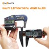 FineSource Electronic Digital Caliper Inch/Metric Conversion 0-6 Inch/150 mm Carbon