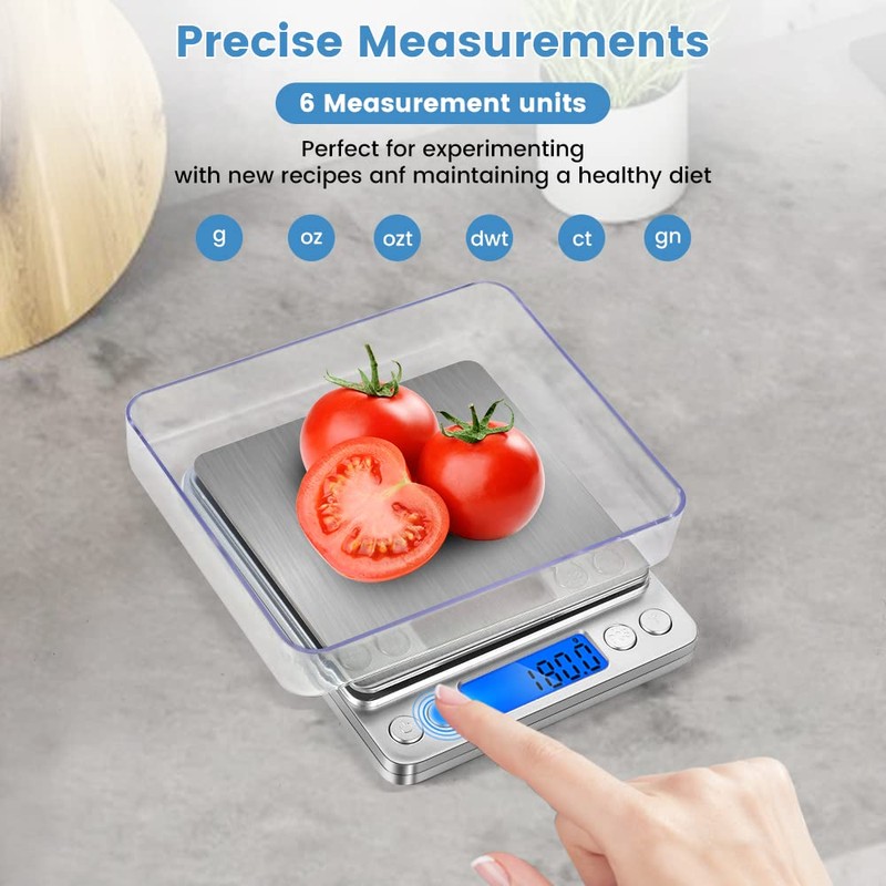 Digital Food Kitchen Scale, 500g 0.01g Mini Precision Gram Scale