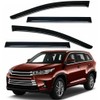 ZZDSNJ ZZDSNJ Tape-On Rain Guard 4-Piece for 2014-2019 Highlander Windows