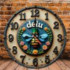 25x25cm Custom Wood Clock that Appeals to Customers Seeking Unique,