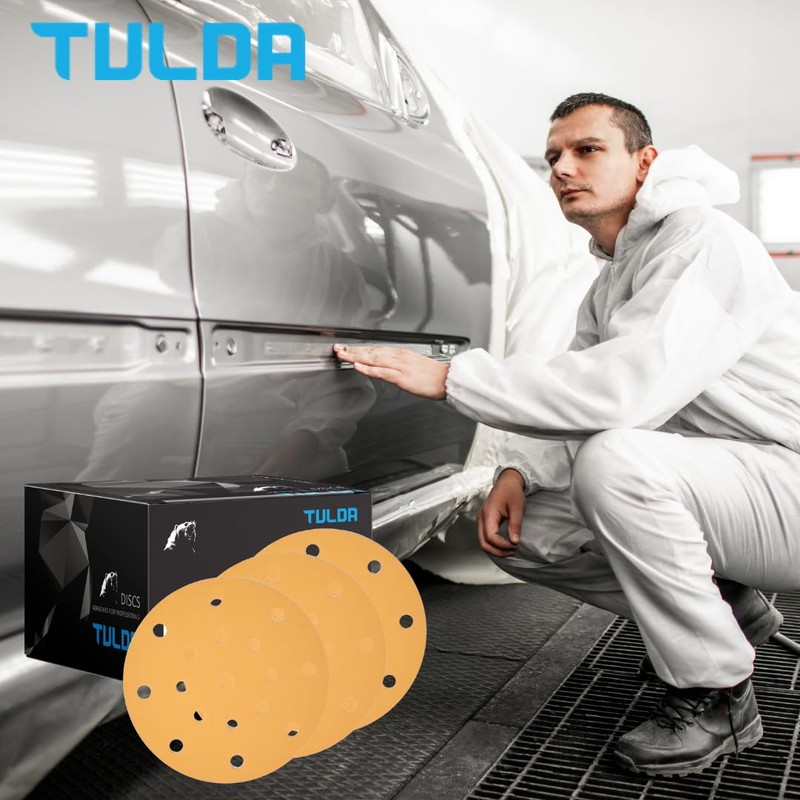 Tulda Sanding Discs P320 Orbital Sander Pads 6" 150mm 15