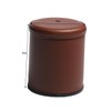 Leather Dice Cup Set Felt Lining Quiet Shaker with 5