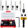 Carbide-Tipped Countersink Drill Bit Set with Precise Depth Control –