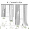 XTMYI Short Bathroom Curtains for Small Window,80% Blackout Watercolor Eucalyptus