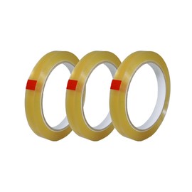 T.R.U. CELLO Biodegradable Cellophane Stationery / Light Duty Packaging Tape: 1/2 in. wide x 72 yds. - 3 in. core (Pack of 3)