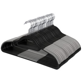 Elama Home Cloths Hanger, Non-Slip, 50 Piece Set (ELH-006-BKGR)