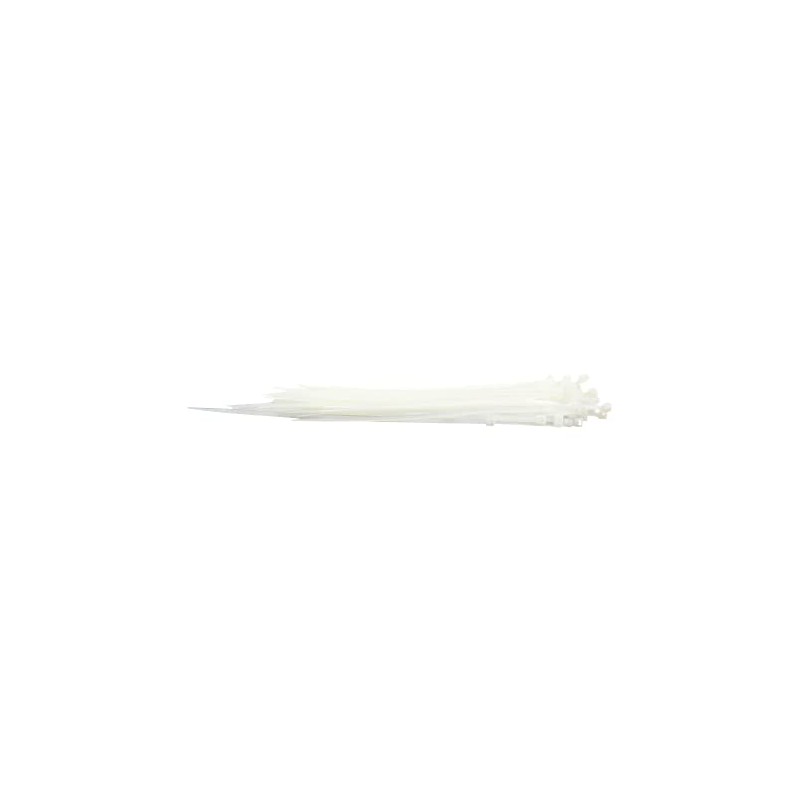 Mikel's CDP100-25X150B Cinchos de Plástico, Blanco, 2.5 x 150 mm,