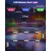 Outdoor Deck Lights, RGBCW Smart Fence Lights with 2700K-6500K Dimmable