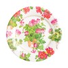 Caspari Trailing Geranium Salad & Dessert Plates - 16 Per