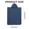 Nivofu Poncho de Surf con Capucha - Toalla Cambiante, Bata