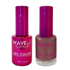 WAVEGEL Soak-Off Gel & Nail Lacquer Matching Duo Set - Princess Collection - #41 Espresso Dress I 0.5 Oz