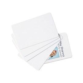 Baumgartens Products - PVC ID Card, CR80 Size, 30 mil Thick, 2-1/8x3-3/8, 100/PK, WE - Sold as 1 PK - Video grade 100 percent PVC blank white cards come ready to be imprinted as an Employee Badge, Security Pass or other ID. 30 mil thickness offers st