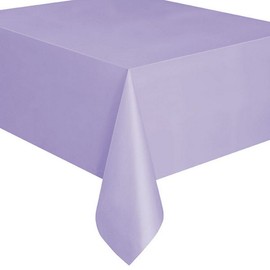Unique Party Reusable Rectangular Plastic Tablecover (19 Colours) (One Size) (Lavender)