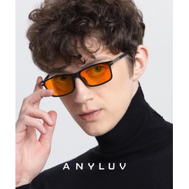 ANYLUV Blue Light Blocking Glasses for Men/Women Upgraded Carbon Fiber Temples Glasses Anti Eyestrain & Gaming Protection