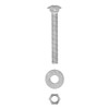 3/8" x 3-1/2" (50 Pack) Galvanized Carriage Bolt Kit, Hot