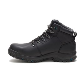 Cat Footwear Women's Mae Waterproof Steel Toe Work Boot, Black, 8.5 Wide US