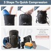 Compression Sack,Compression Stuff Sack, Water-Resistant & Ultralight Sleeping Bag Stuff