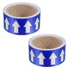 PATIKIL Flow Arrow Tape, 2 Roll Polyethylene Pipe Marking Sticker