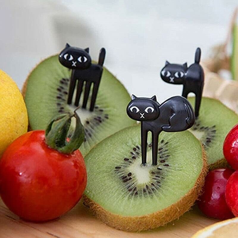 AIMALL 36 Pcs Mini Kids Animal Food Fruit Picks Forks