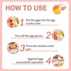 3PCS Egg Shell Opener,Egg Cracker Tool,Portable Egg Separator Tool,Handheld Egg