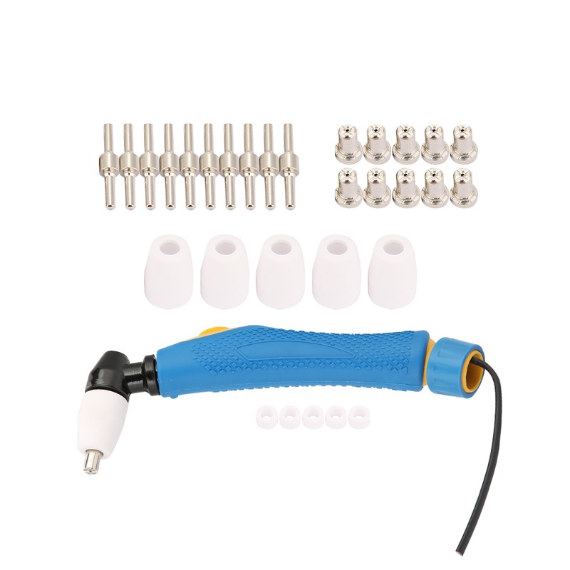 31pcs PT31 LG40 Plasma Cutter Torch Body Nozzle Electrode Tip