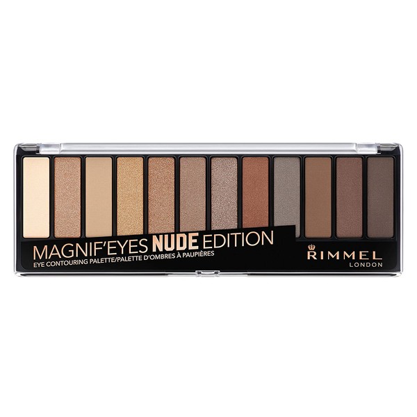 Rimmel Magnif'eyes Eyeshadow Palette, 001 Nude Edition, Pack of 1