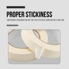 Lichamp White Masking Tape 1 inch and 2 inch Wide,