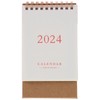 Operitacx Desk Calendar 2024, Standing Foldable Calendar 2024 Desk Calendar