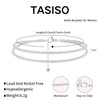 Tasiso Dainty Layered Waterproof Anklet For Women Adjustable Womens Anklet