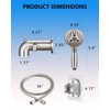 LOCALAND Bathtub Faucet with Sprayer, Tub Spout with Diverter Fits