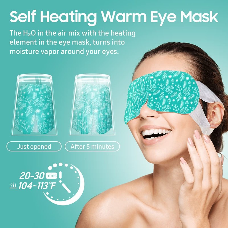 BeHoomi Steam Eye Mask, 10 Packs Heated Eye Mask Warm