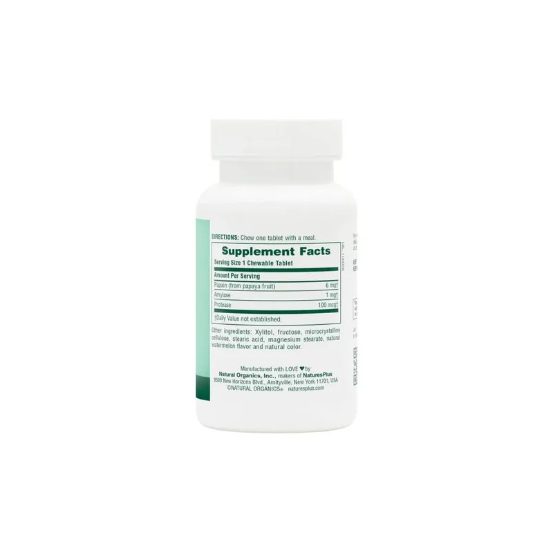 Naturesplus Enzimas De Papaya Con Papain 6 Mg Tabletas 180