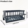 Rust-proof Carbon Steel Kitchen Drain Rack with Removable Rod Sponge