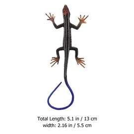 STOBOK Plastic Reptile Models Fake Lizard Figure Action Figure Reptile Toy for Collection Science Educational Prop (Blue)