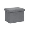 B FSOBEIIALEO Folding Storage Ottoman Cube Linen Ottomans for Living
