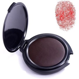 Fingerprint Ink Pad,Red Thumbprint Ink Pad for Notary, Thumbprint Ink Pad Law Enforcement Fingerprint Kit Office Notary Supplies for Notary Supplies Identification Security ID Fingerprint Cards