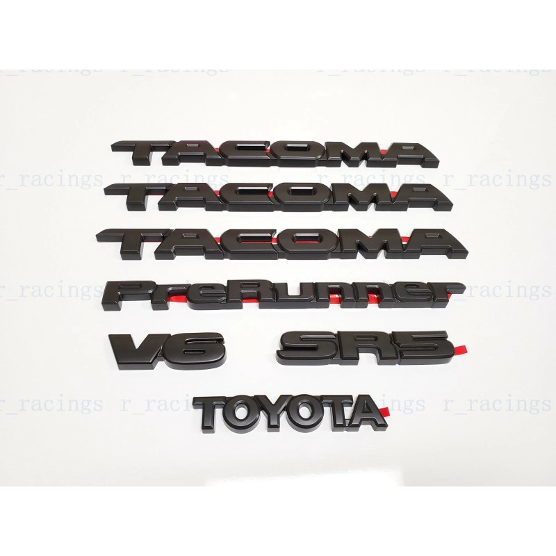 SPEED 7PCS Kit Overlay Blackout Fit For Tacoma Prerunner V6