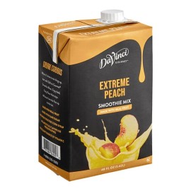 DaVinci Gourmet 48 fl. oz. Extreme Peach Real Fruit Smoothie Mix - 48 fl. oz. Extreme Peach